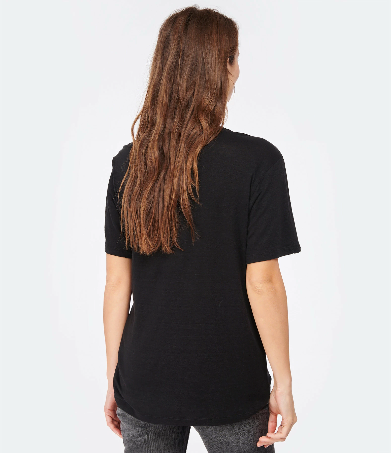 MARANT ÉTOILE Tee-shirt Zewel Lin Noir – Image 5