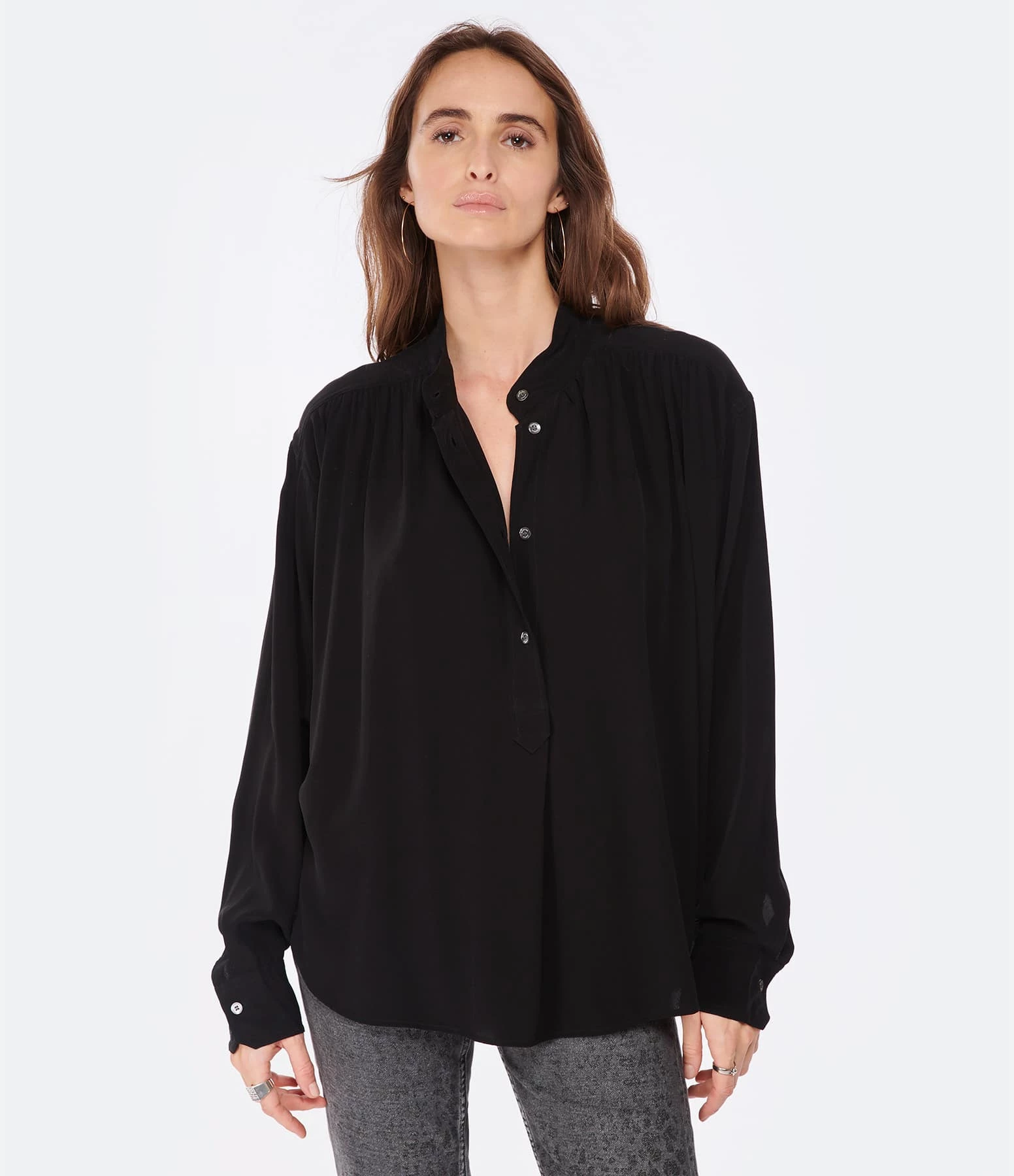 MARANT ÉTOILE Blouse Bérangère Noir – Image 3