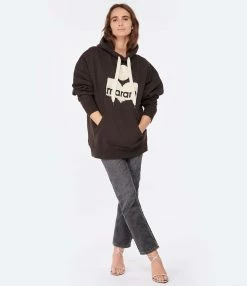 MARANT ÉTOILE Sweatshirt Mansel Coton Noir Délavé 10 MARANT ÉTOILE Sweatshirt Mansel Coton Noir Délavé -Boutique de vente ZIMMERMANN imare look20221130 301