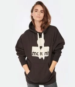 MARANT ÉTOILE Sweatshirt Mansel Coton Noir Délavé 9 MARANT ÉTOILE Sweatshirt Mansel Coton Noir Délavé -Boutique de vente ZIMMERMANN imare look20221130 305