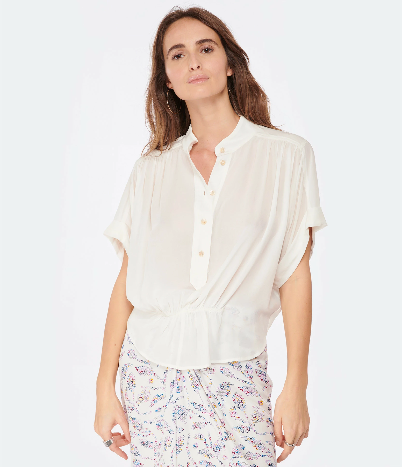 MARANT ÉTOILE Top Azalea Écru 5 MARANT ÉTOILE Top Azalea Écru – Image 3
