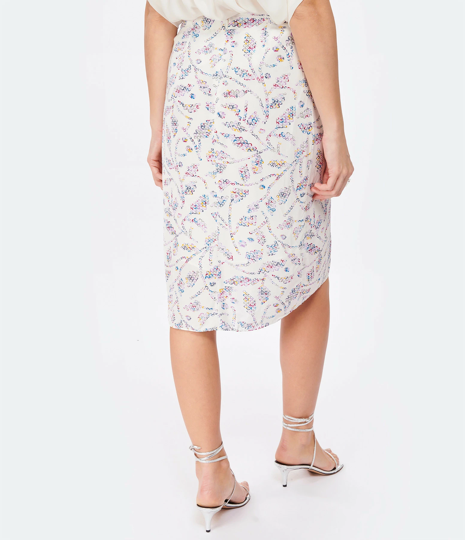 MARANT ÉTOILE Jupe Longue Diamiani Écru – Image 5