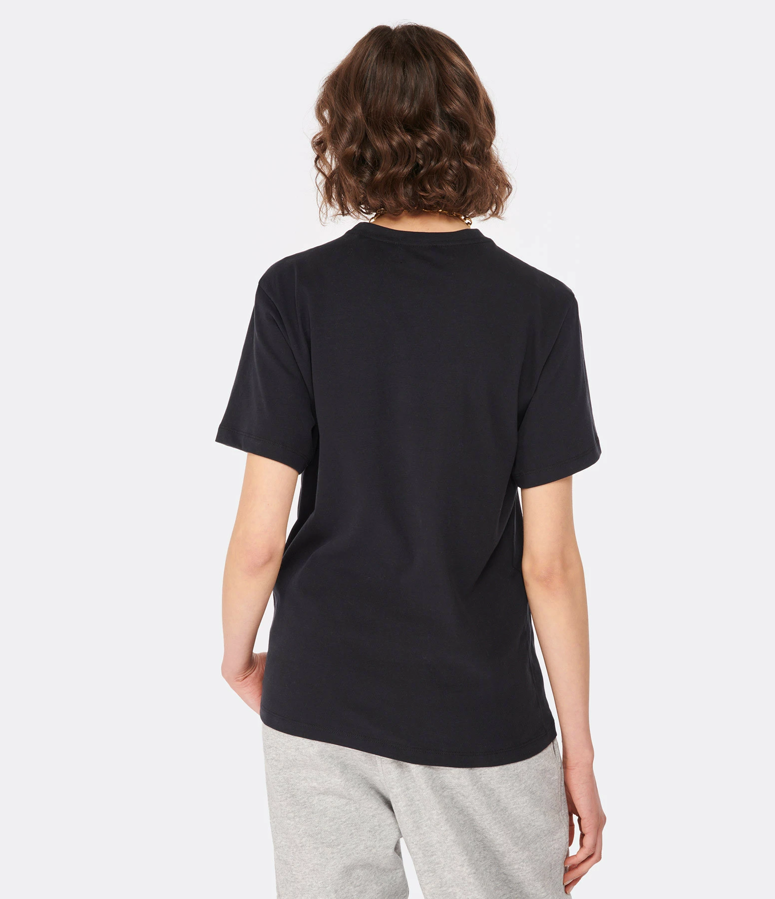 MARANT ÉTOILE Tee-shirt Zewel Coton Noir – Image 4