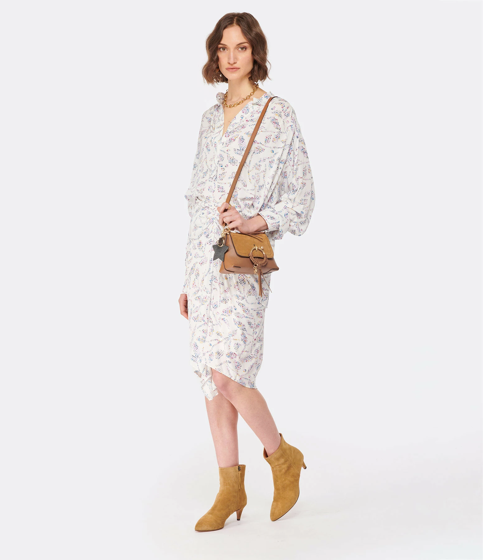 MARANT ÉTOILE Jupe Longue Diamiani Écru – Image 6