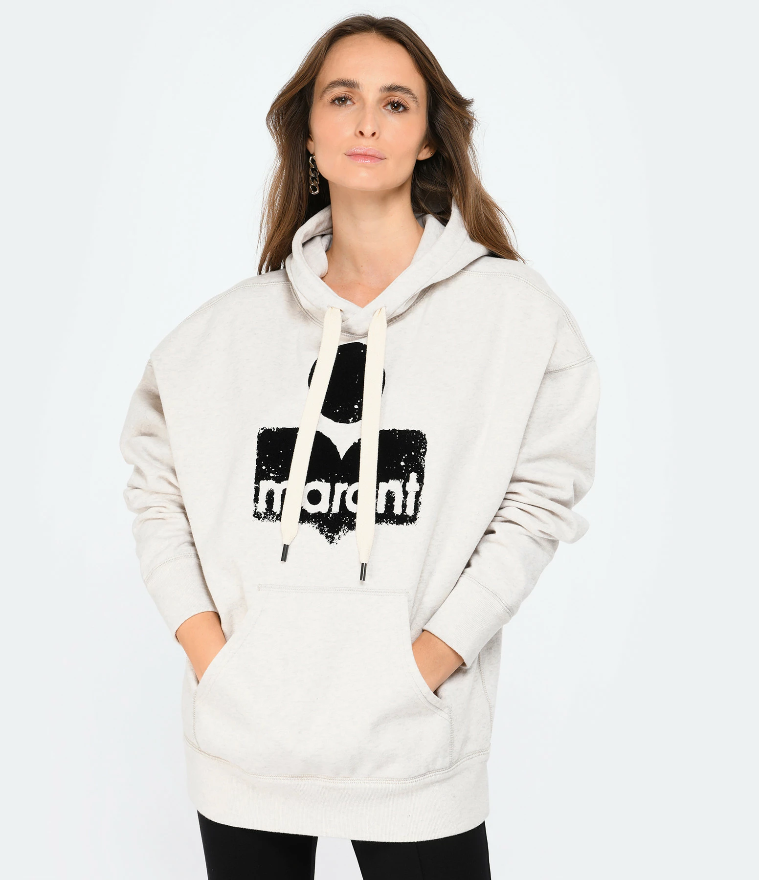 MARANT ÉTOILE Sweatshirt Mansel Coton Gris – Image 3