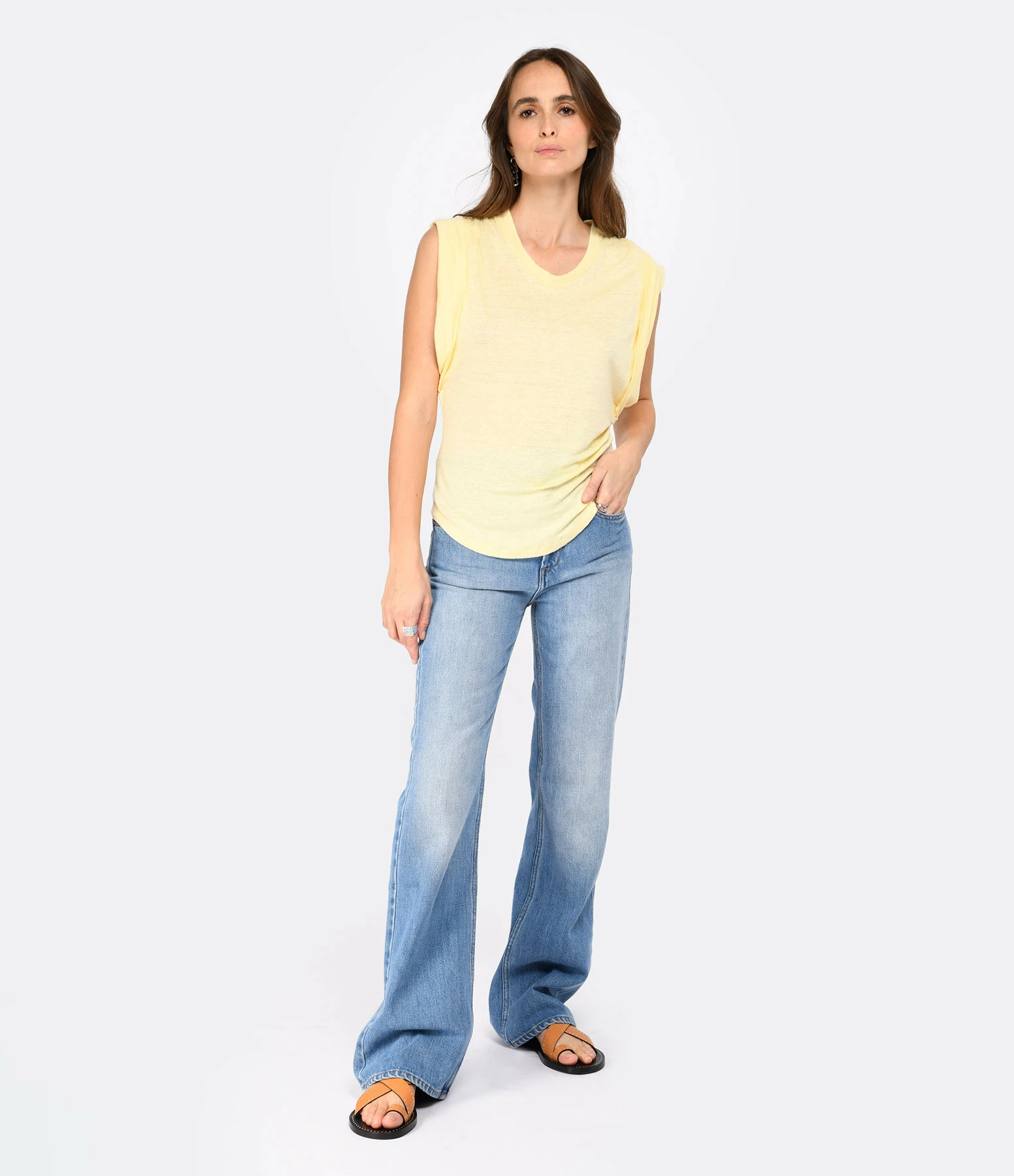 MARANT ÉTOILE Tee-shirt Kotty Lin Jaune Clair – Image 5