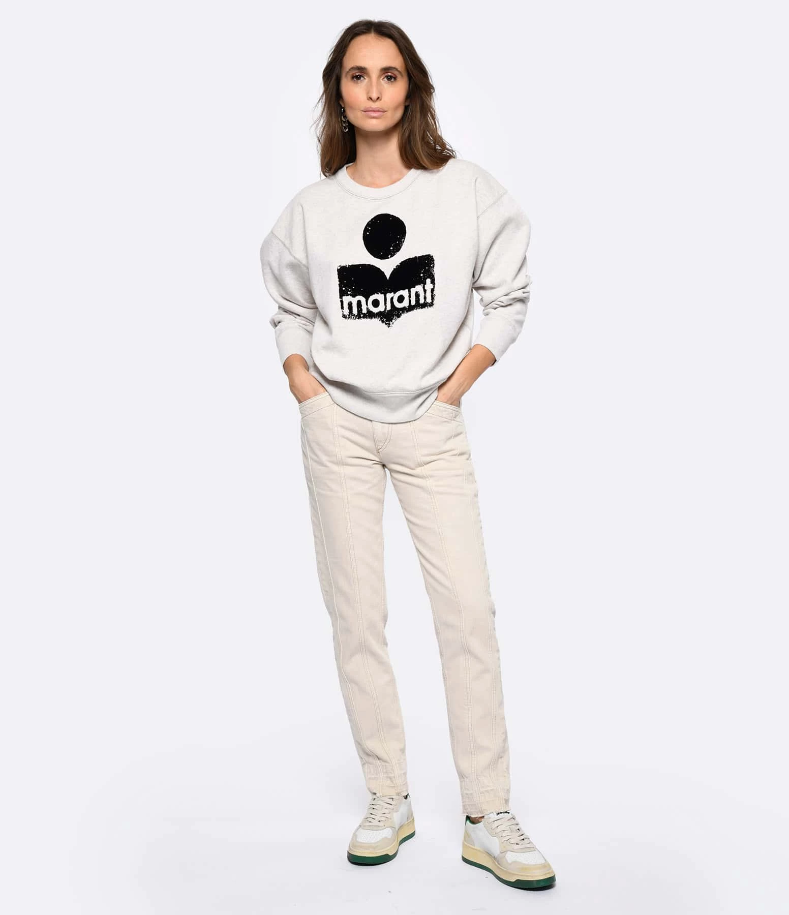 MARANT ÉTOILE Jean Sulanoa Coton Écru – Image 6