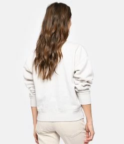 MARANT ÉTOILE Sweatshirt Mobyli Coton Écru 11 MARANT ÉTOILE Sweatshirt Mobyli Coton Écru -Boutique de vente ZIMMERMANN imare look20221207 350