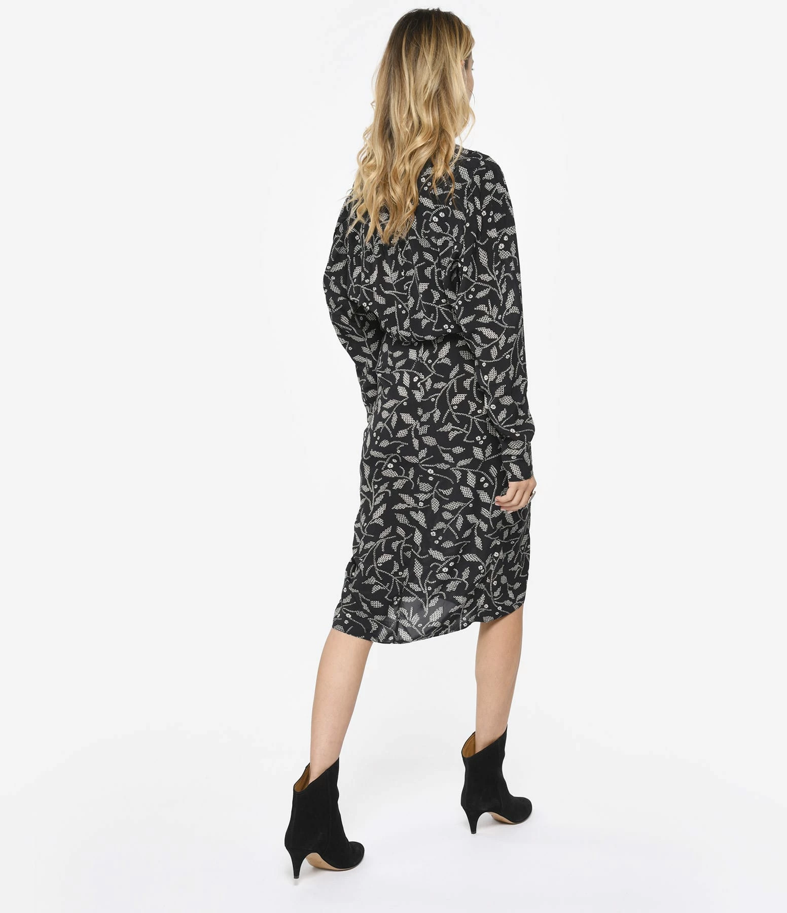 MARANT ÉTOILE Robe Mi-longue Danalia Noir – Image 4