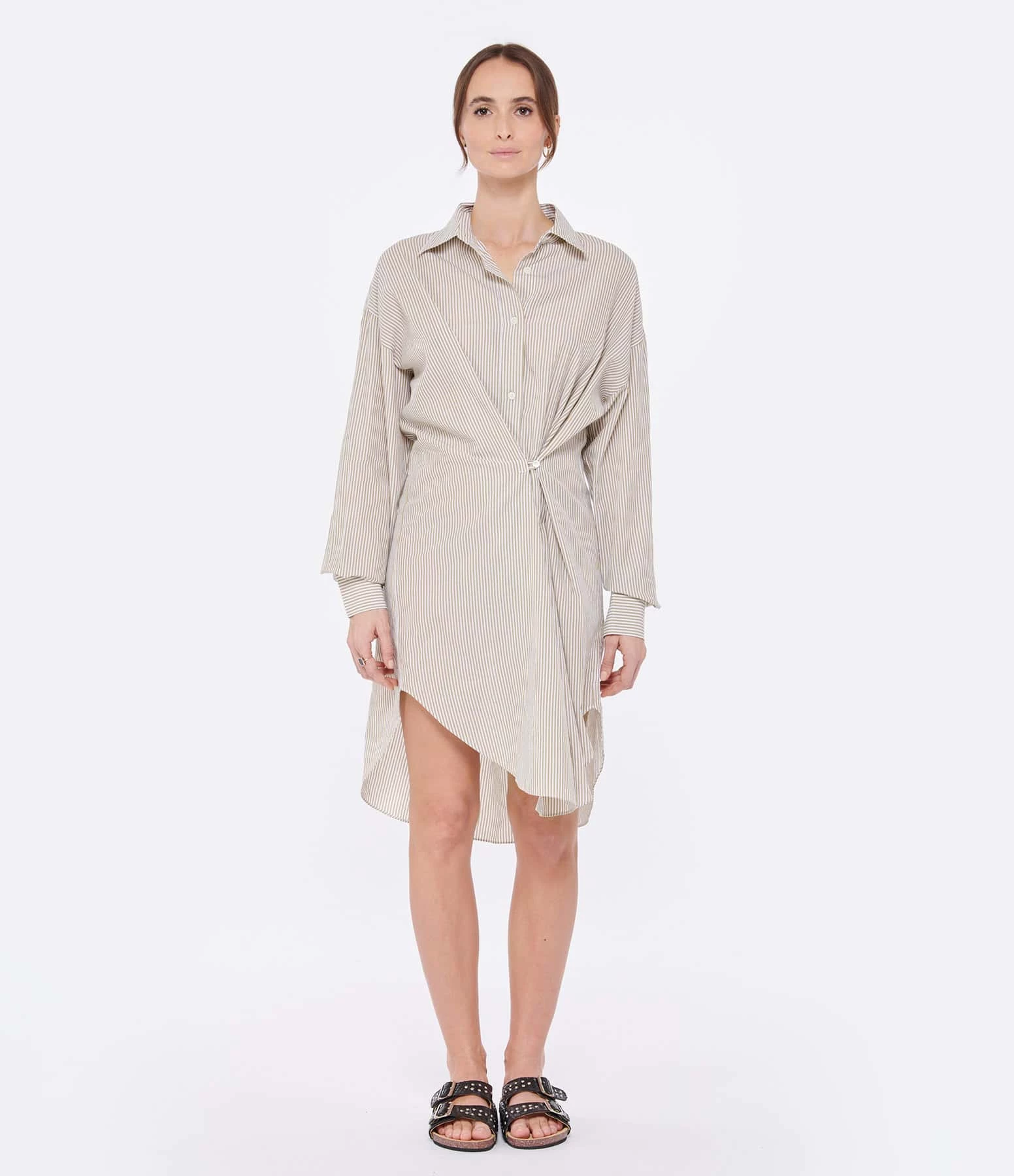 MARANT ÉTOILE Robe Seen Coton Ocre 5 MARANT ÉTOILE Robe Seen Coton Ocre – Image 3