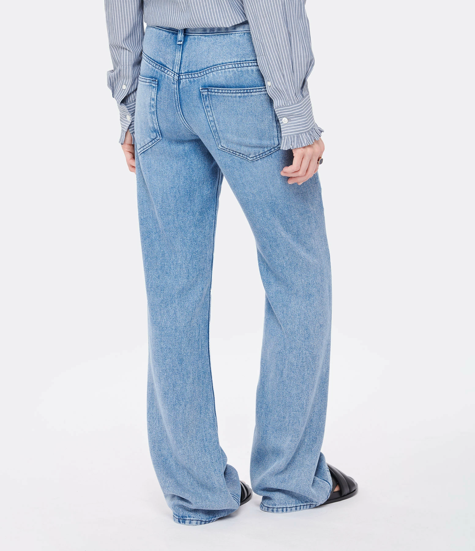 MARANT ÉTOILE Jean Belvira Bleu Clair – Image 5