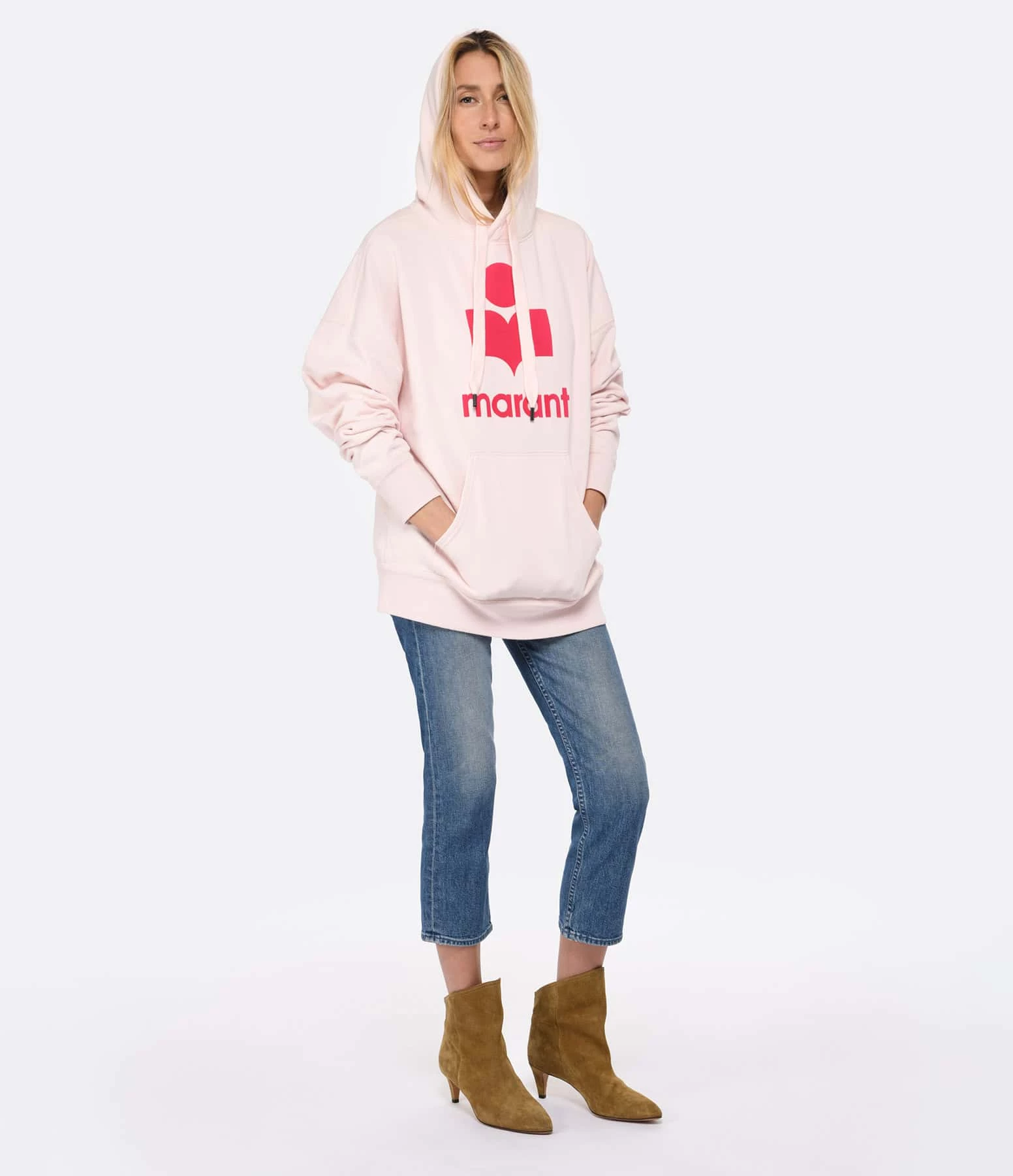 MARANT ÉTOILE Sweatshirt Mansel Coton Rose Clair – Image 5
