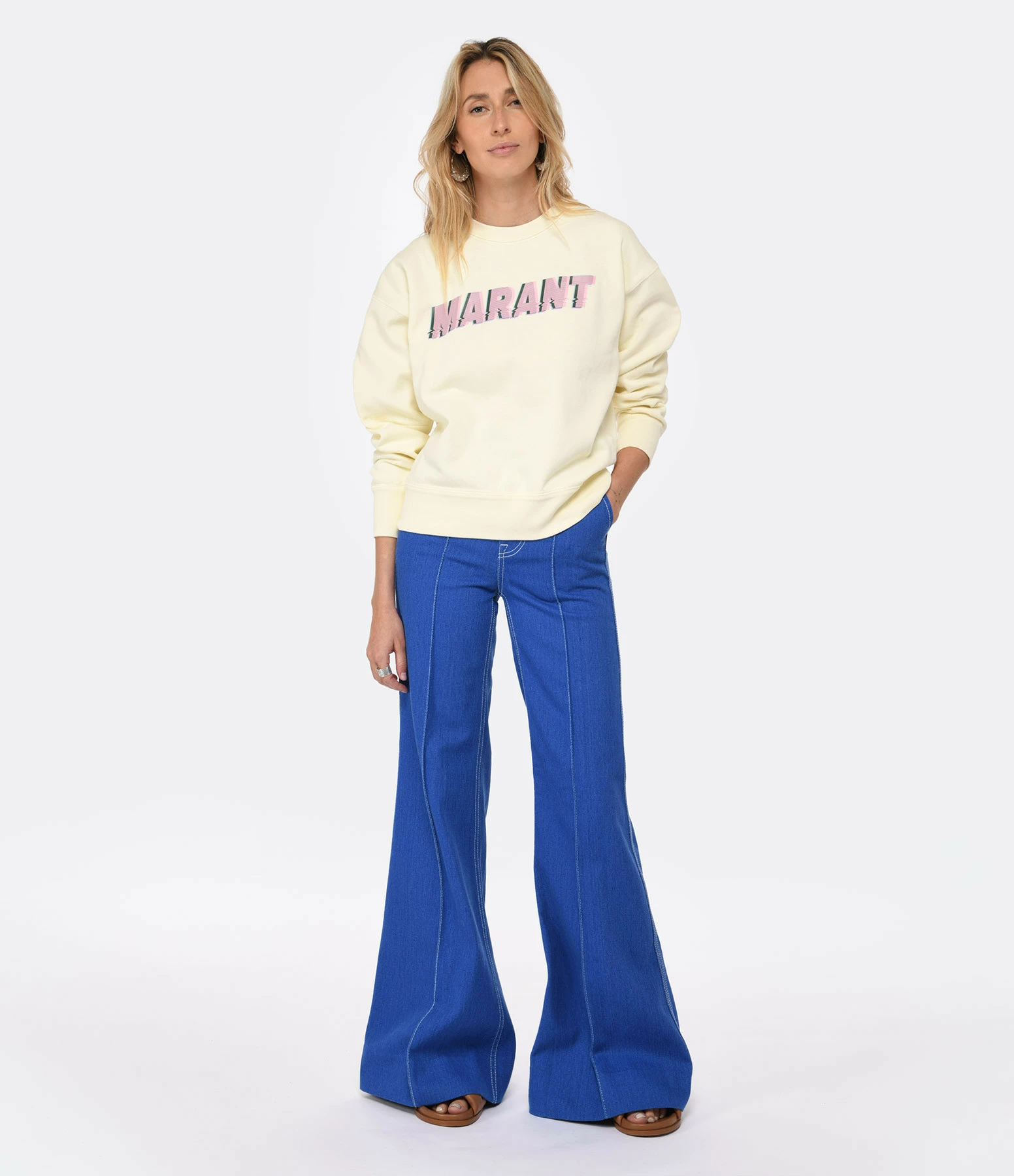 MARANT ÉTOILE Sweatshirt Mobyli Coton Vanille – Image 5