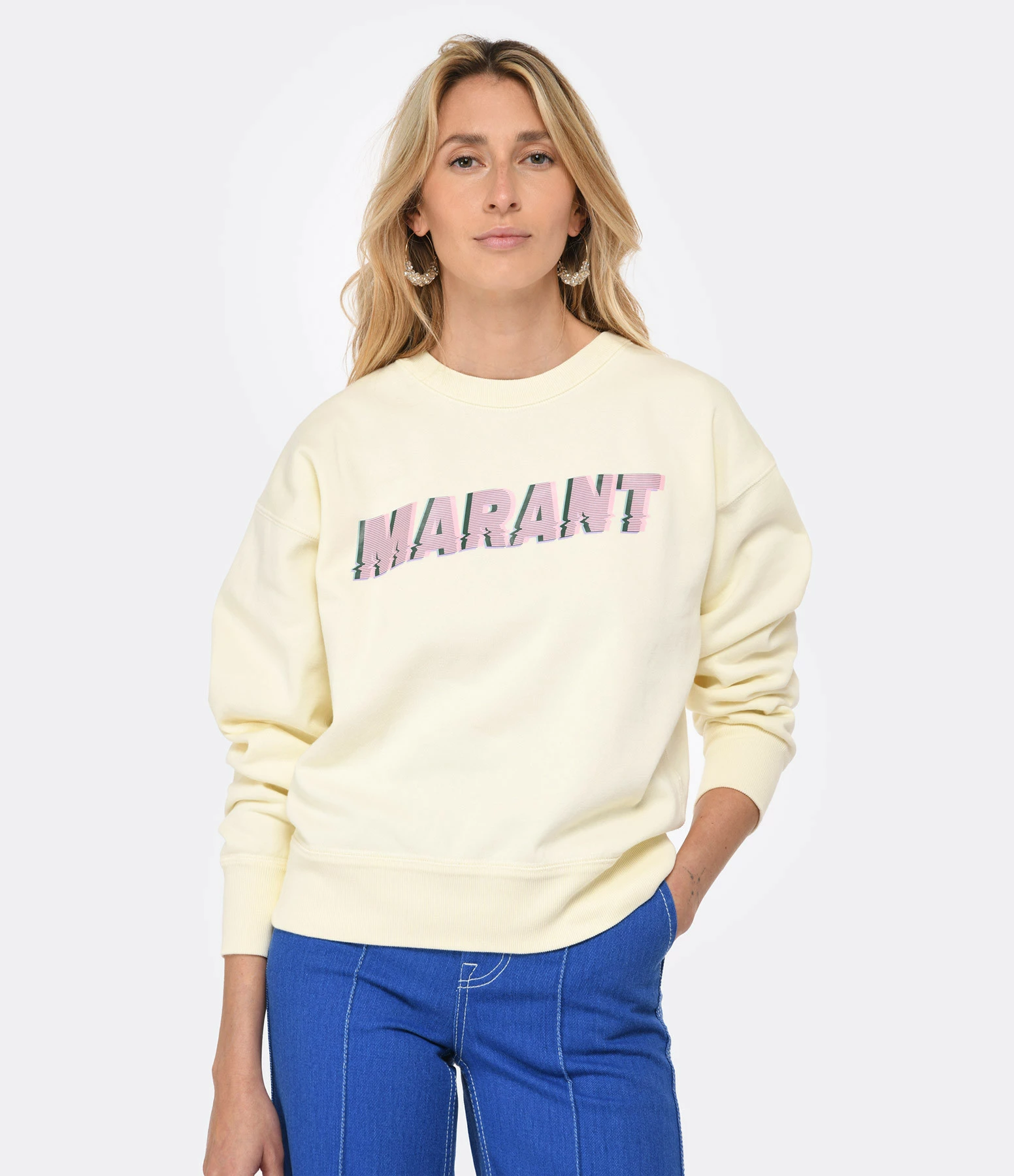 MARANT ÉTOILE Sweatshirt Mobyli Coton Vanille – Image 3