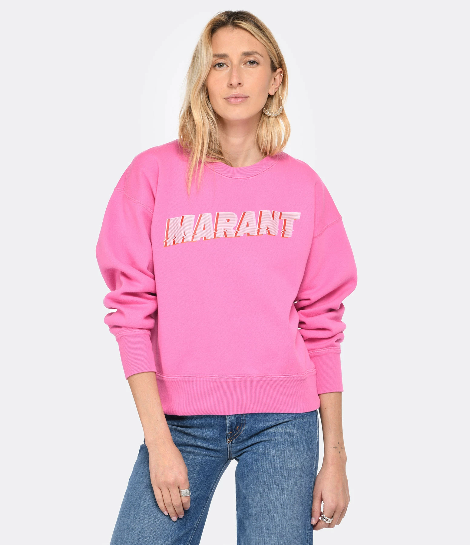MARANT ÉTOILE Sweatshirt Mobyli Coton Rose – Image 2