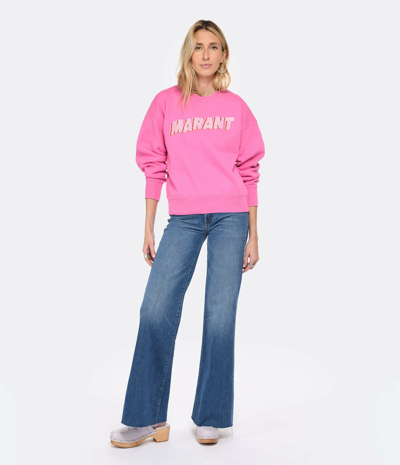 MARANT ÉTOILE Sweatshirt Mobyli Coton Rose – Image 4