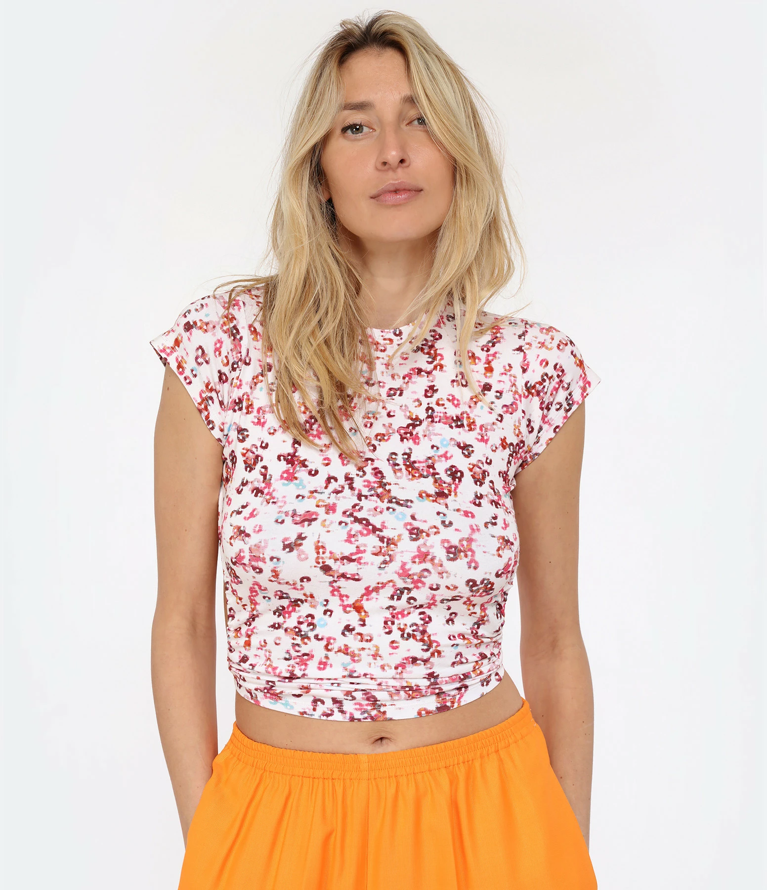 MARANT ÉTOILE Top Juvia Imprimé Écru – Image 2