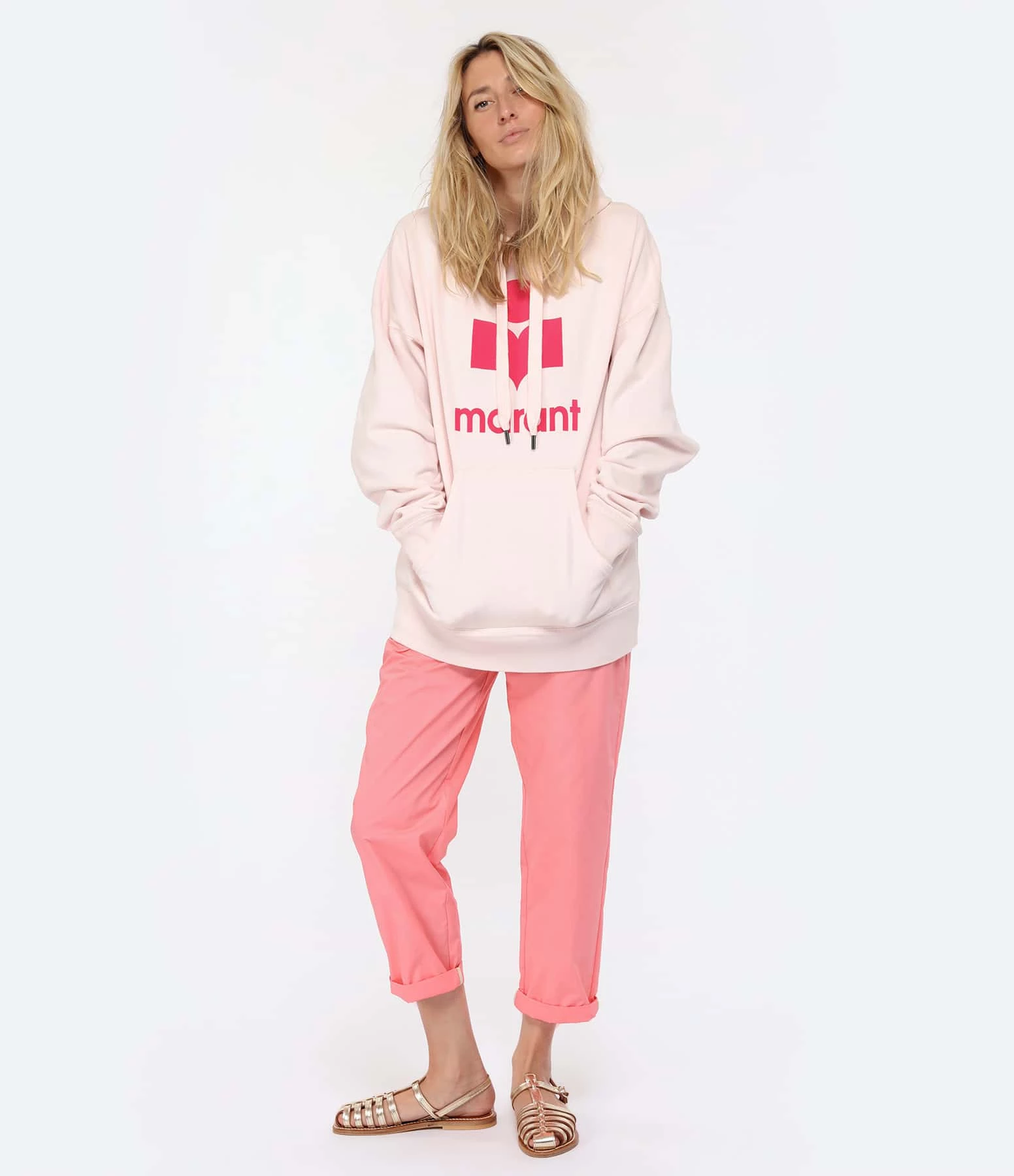 MARANT ÉTOILE Sweatshirt Mansel Coton Rose Clair – Image 6