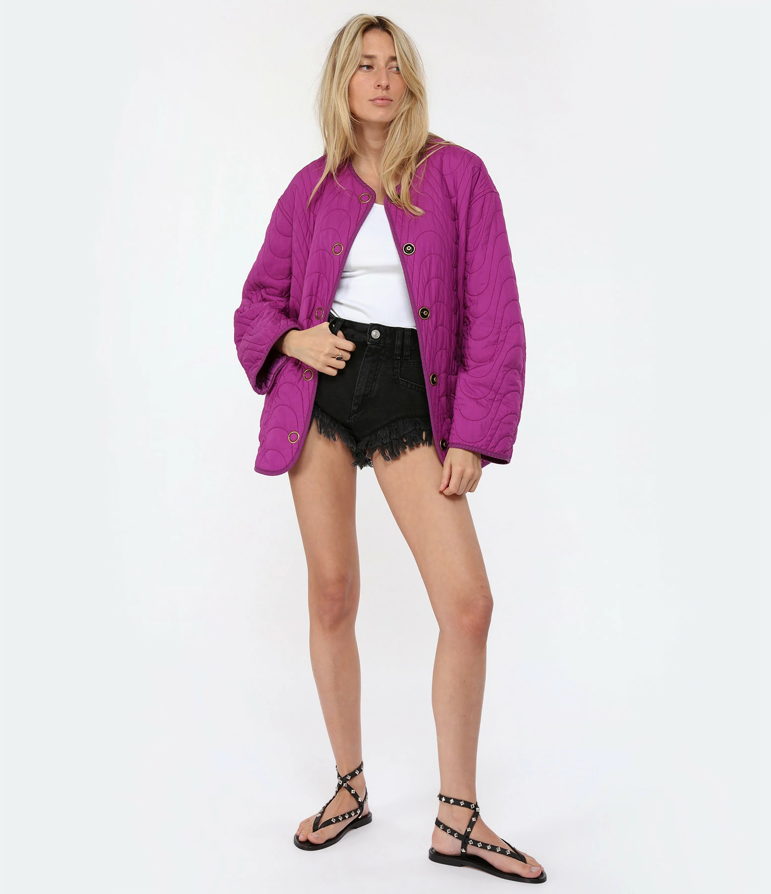 MARANT ÉTOILE Short Eneidao Coton Noir Délavé 5 MARANT ÉTOILE Short Eneidao Coton Noir Délavé – Image 3