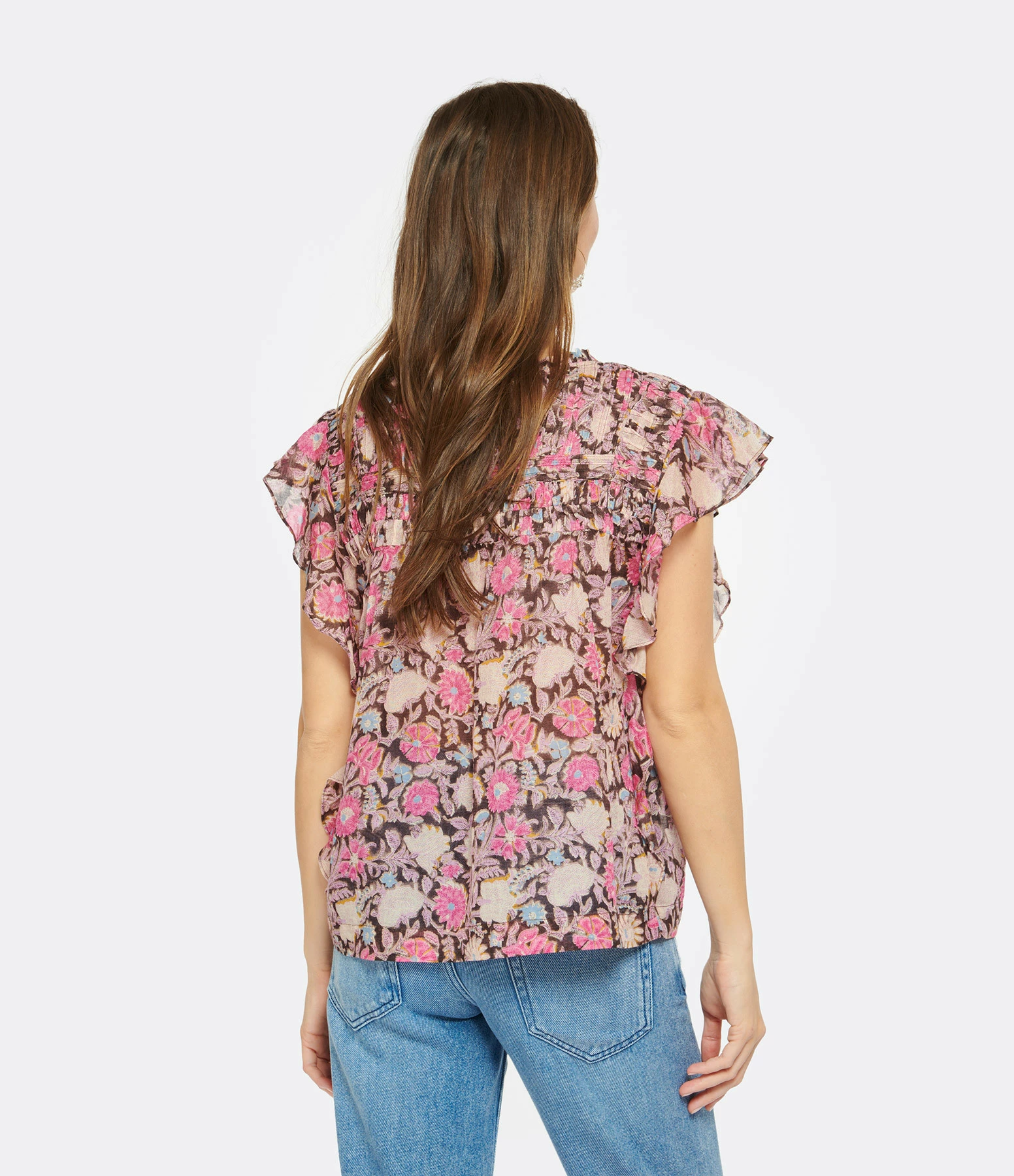 MARANT ÉTOILE Top Layona Coton Fleuri – Image 4
