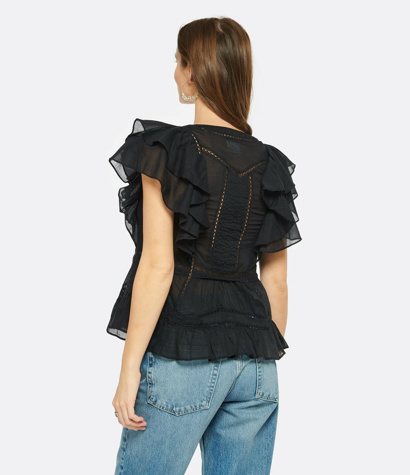 MARANT ÉTOILE Top Madrana Coton Noir – Image 4
