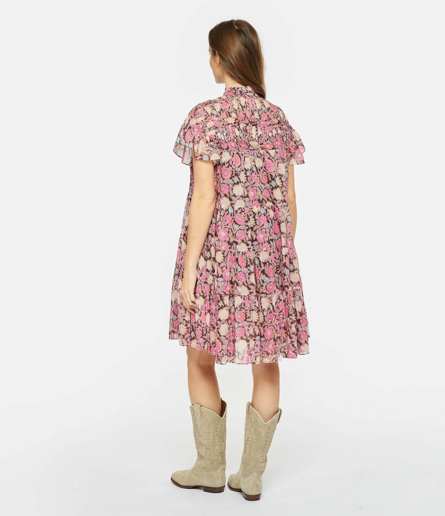 MARANT ÉTOILE Robe Lanikaye Coton Multicolore – Image 4