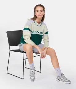 MARANT ÉTOILE Pull Carry Coton Émeraude -Boutique de vente ZIMMERMANN imare look20230126 320