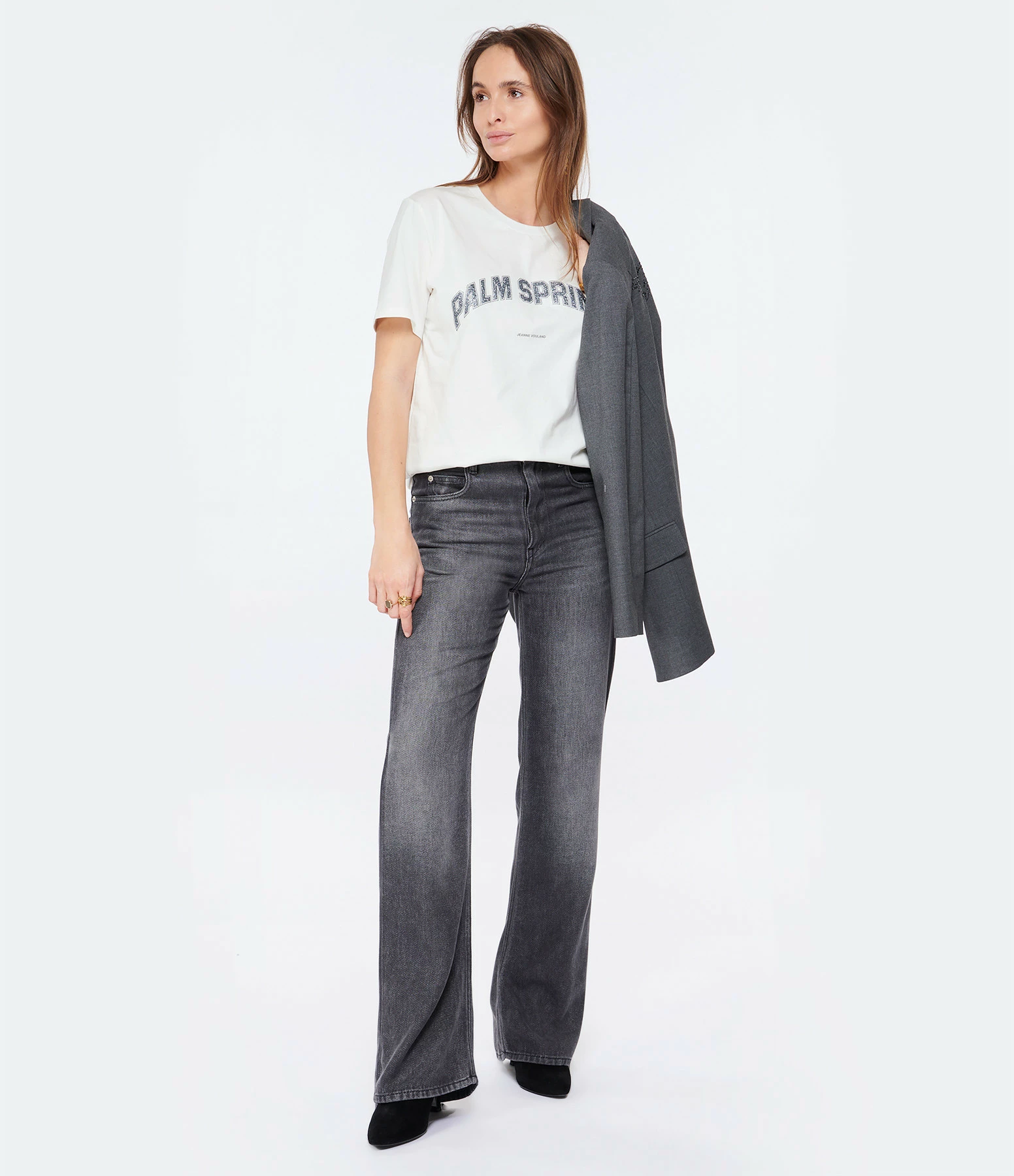 MARANT ÉTOILE Jean Belvira Gris – Image 3