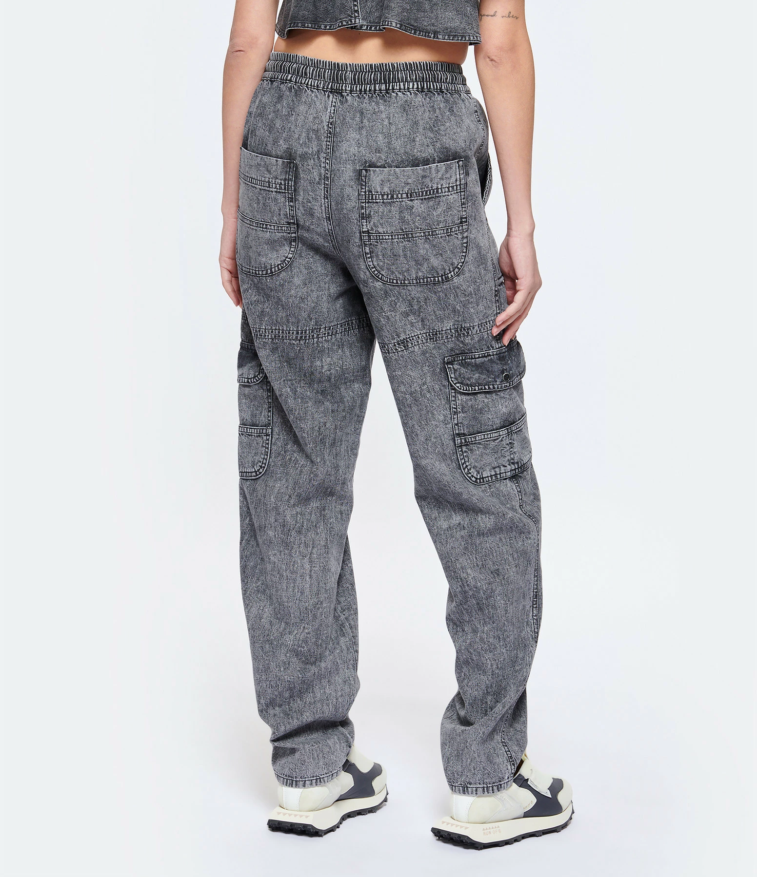 MARANT ÉTOILE Pantalon Viamao Coton Gris – Image 5