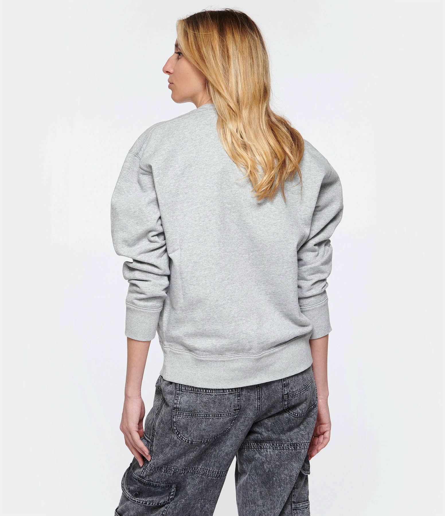 MARANT ÉTOILE Sweatshirt Mazalia Coton Gris – Image 5