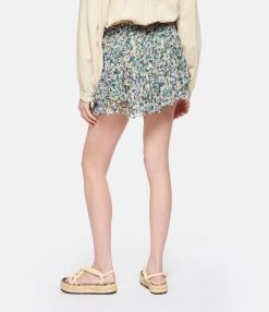 MARANT ÉTOILE Short Sornel Imprimé Vert Écru 11 MARANT ÉTOILE Short Sornel Imprimé Vert Écru -Boutique de vente ZIMMERMANN imare look20230207 448 1
