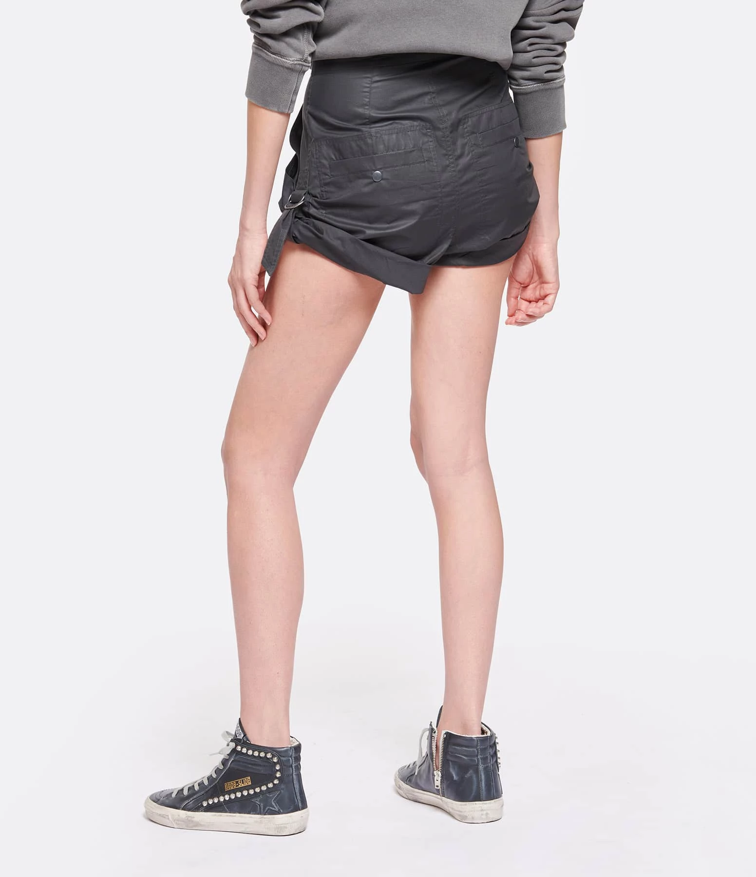 MARANT ÉTOILE Short Ferdini Coton Noir – Image 5