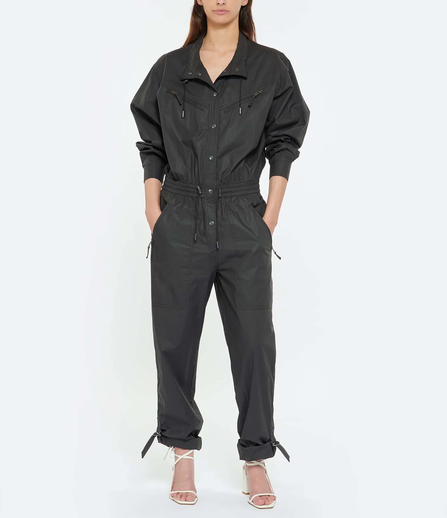 MARANT ÉTOILE Combinaison Franca Coton Noir – Image 3