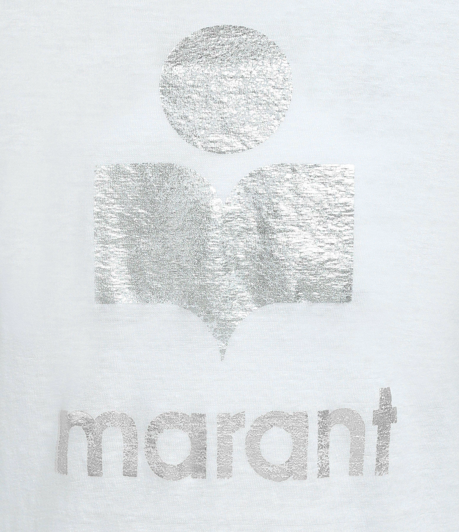 MARANT ÉTOILE Tee-shirt Koldi Lin Blanc Argenté – Image 2