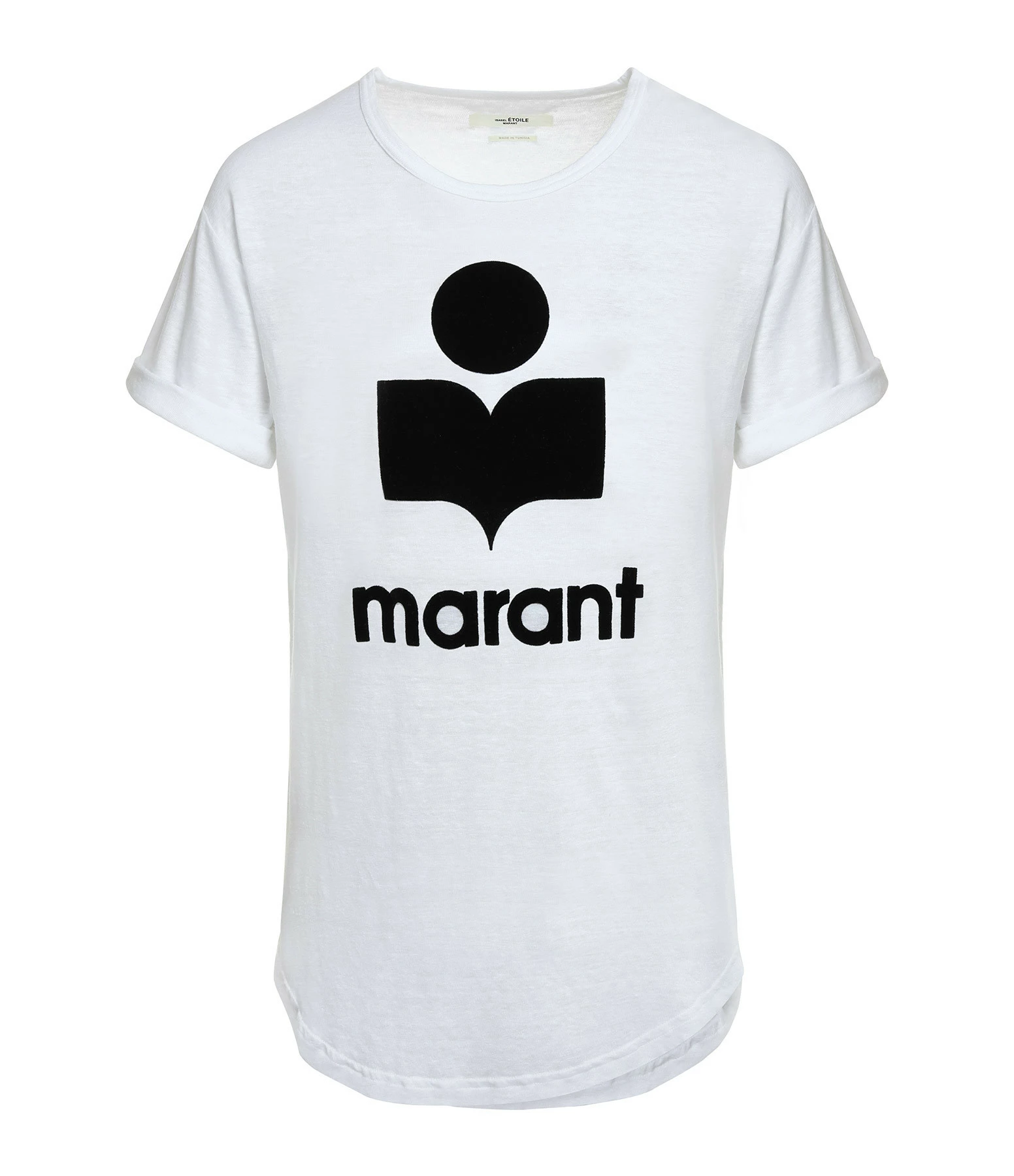 MARANT ÉTOILE Tee-shirt Koldi Lin Blanc Noir