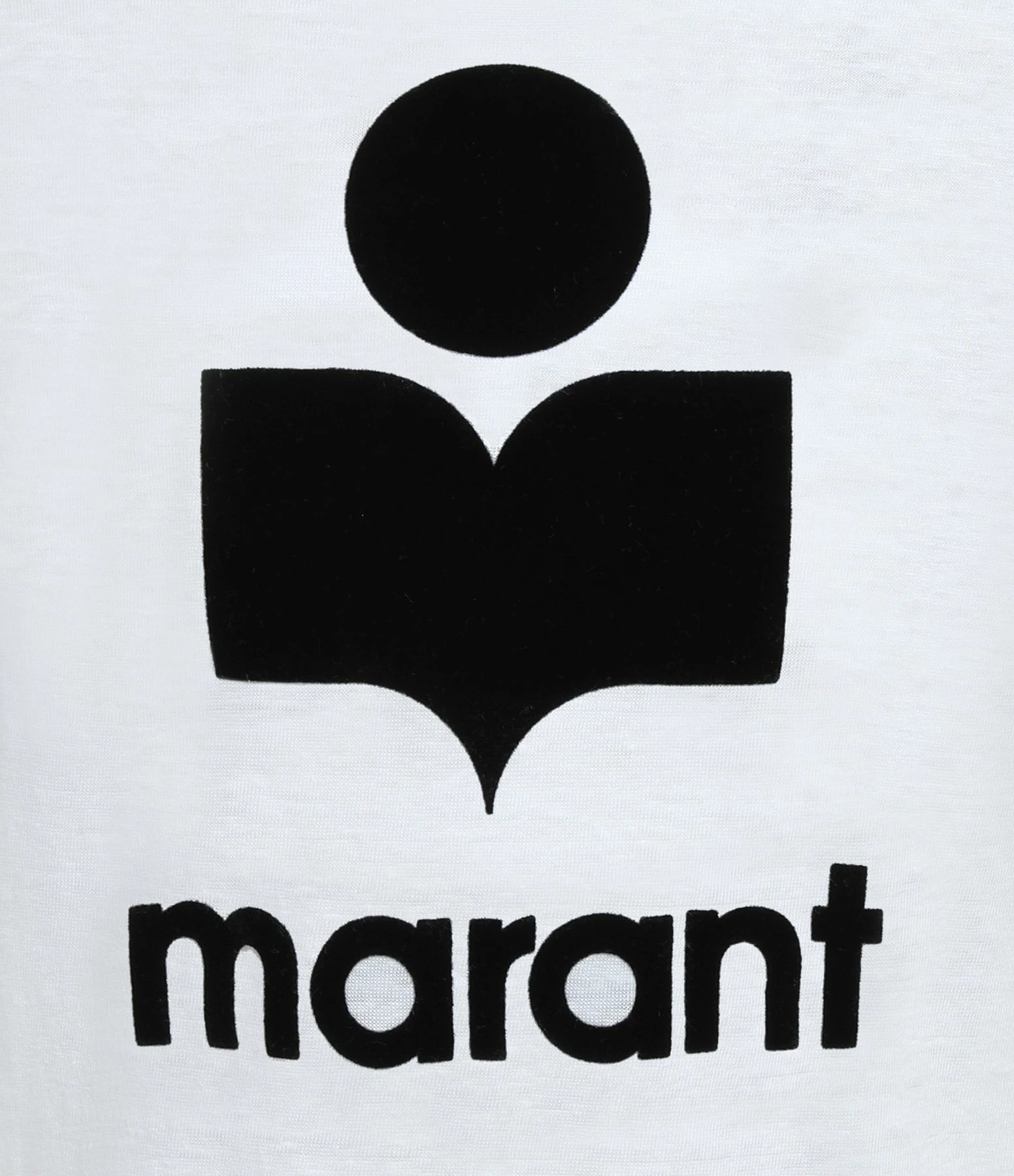 MARANT ÉTOILE Tee-shirt Koldi Lin Blanc Noir – Image 2
