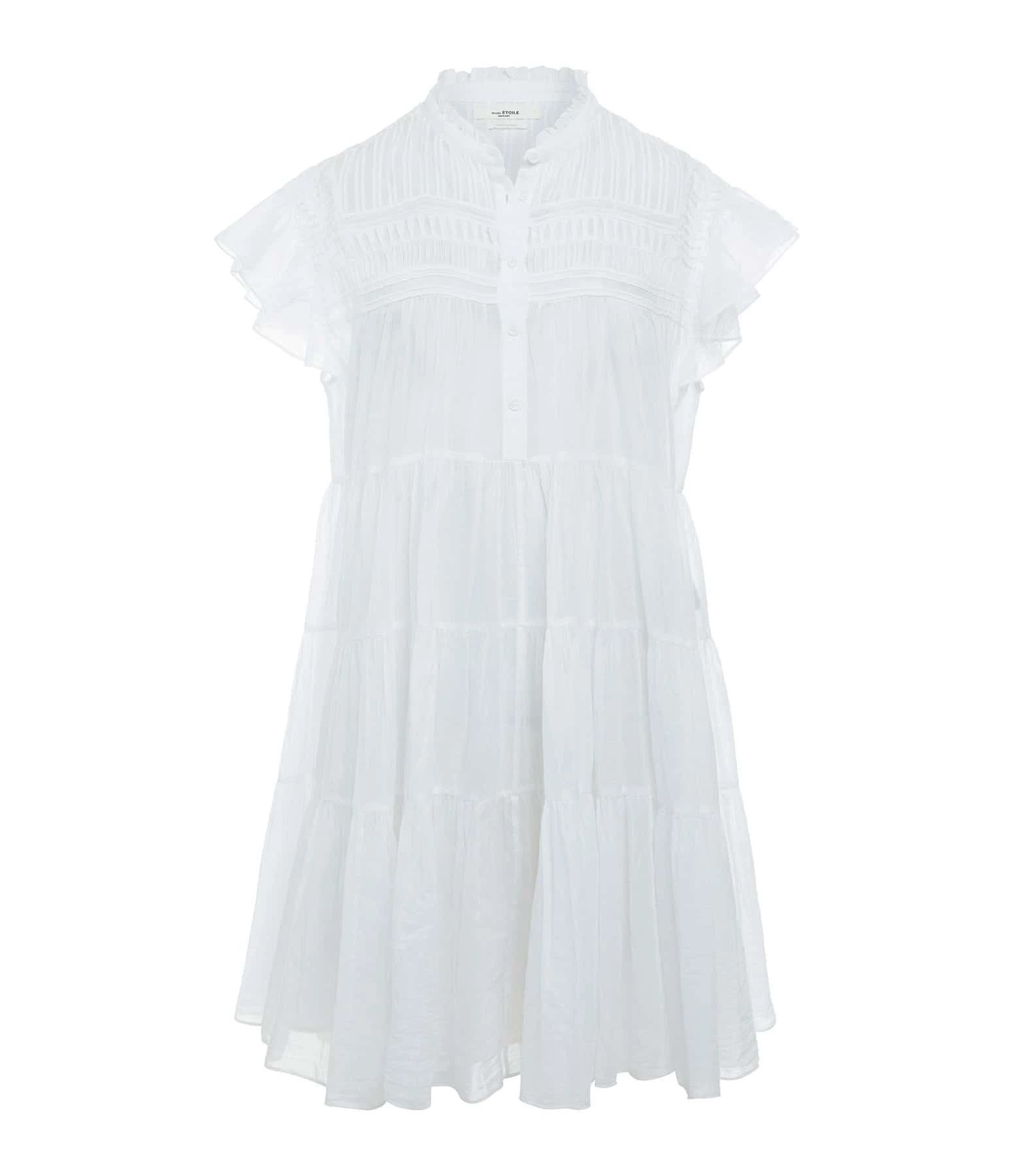 MARANT ÉTOILE Robe Lanikaye Coton Blanc