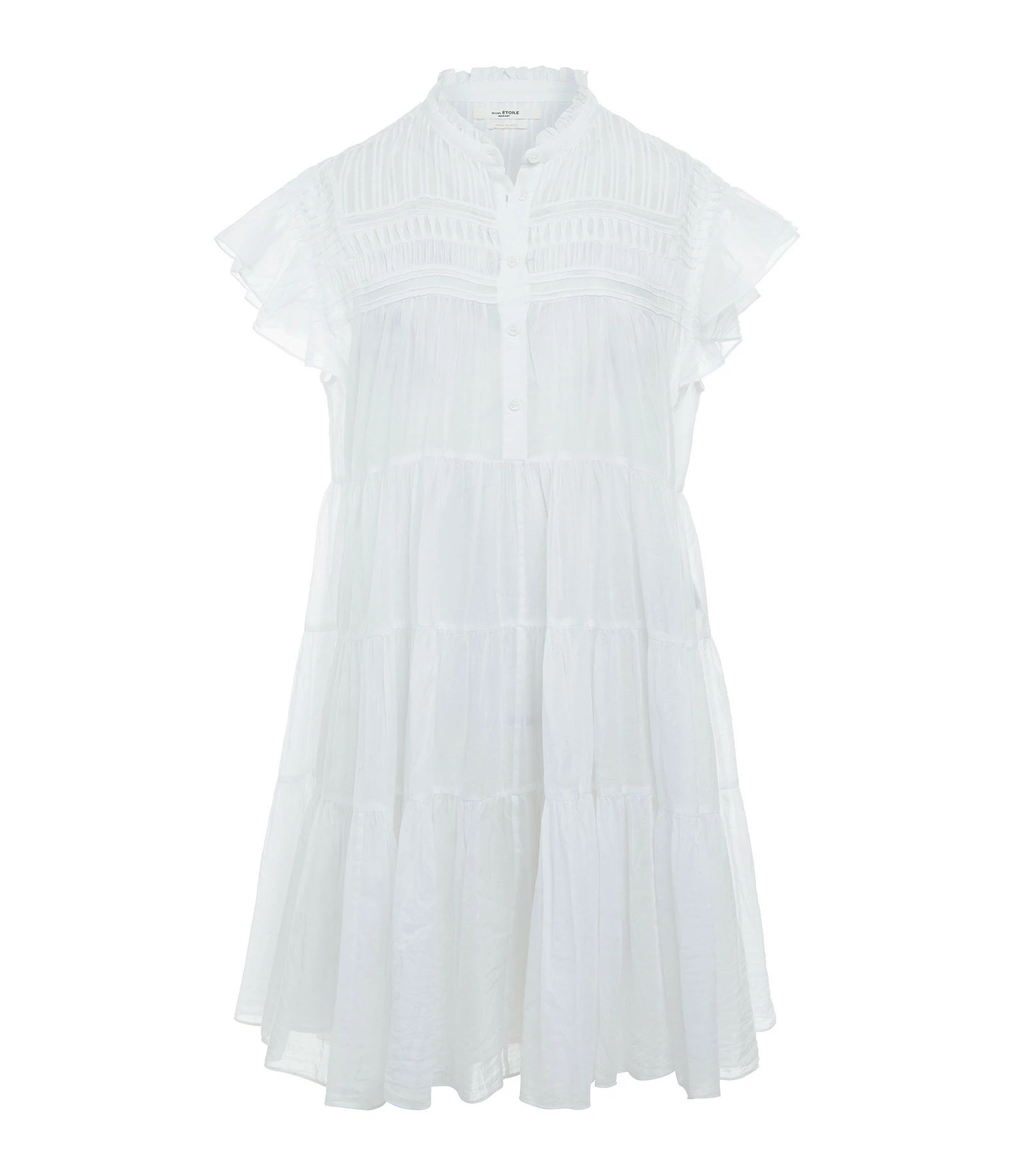 MARANT ÉTOILE Robe Lanikaye Coton Blanc