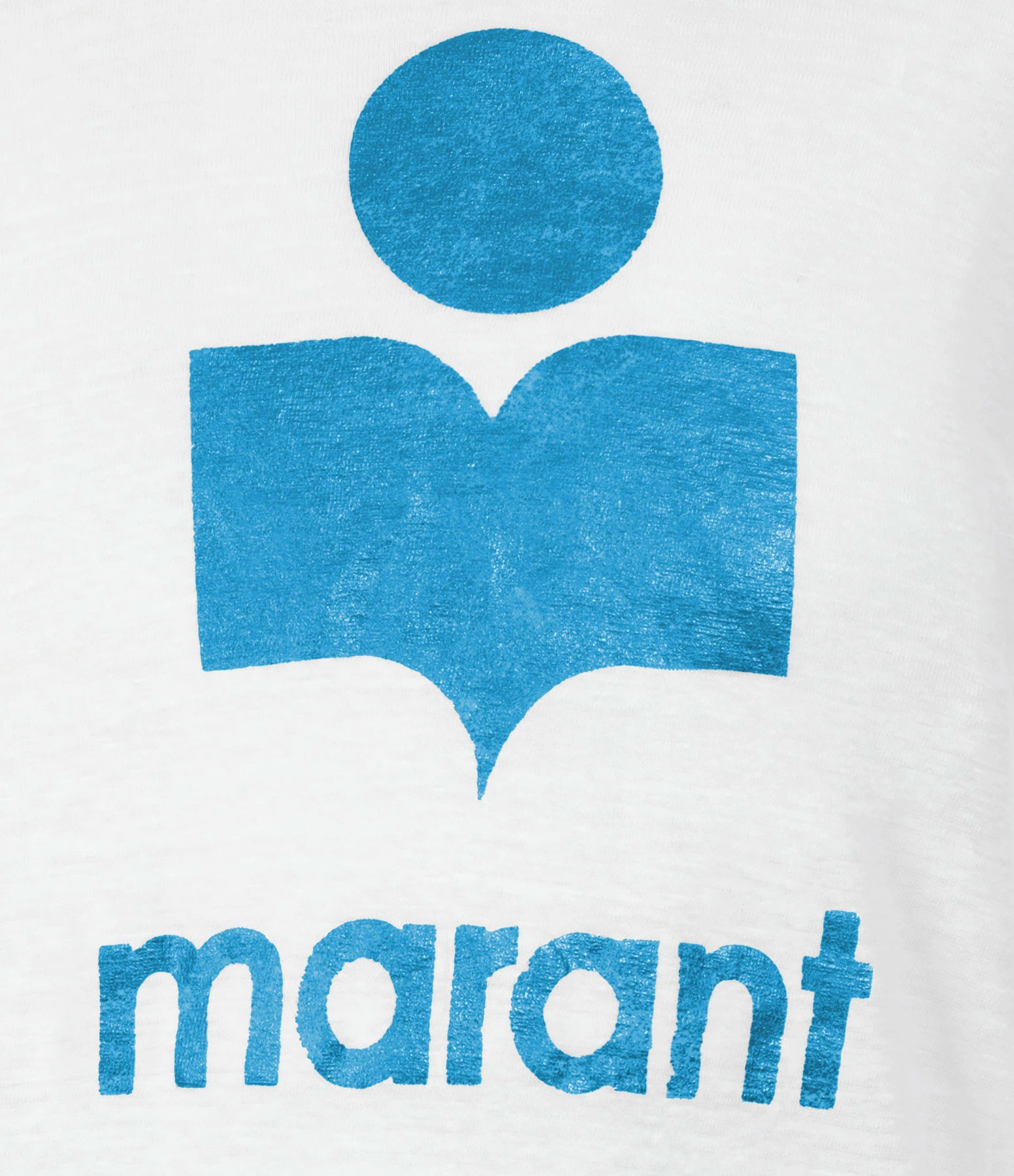 MARANT ÉTOILE Tee-shirt Klowia Lin Blanc Bleu – Image 2
