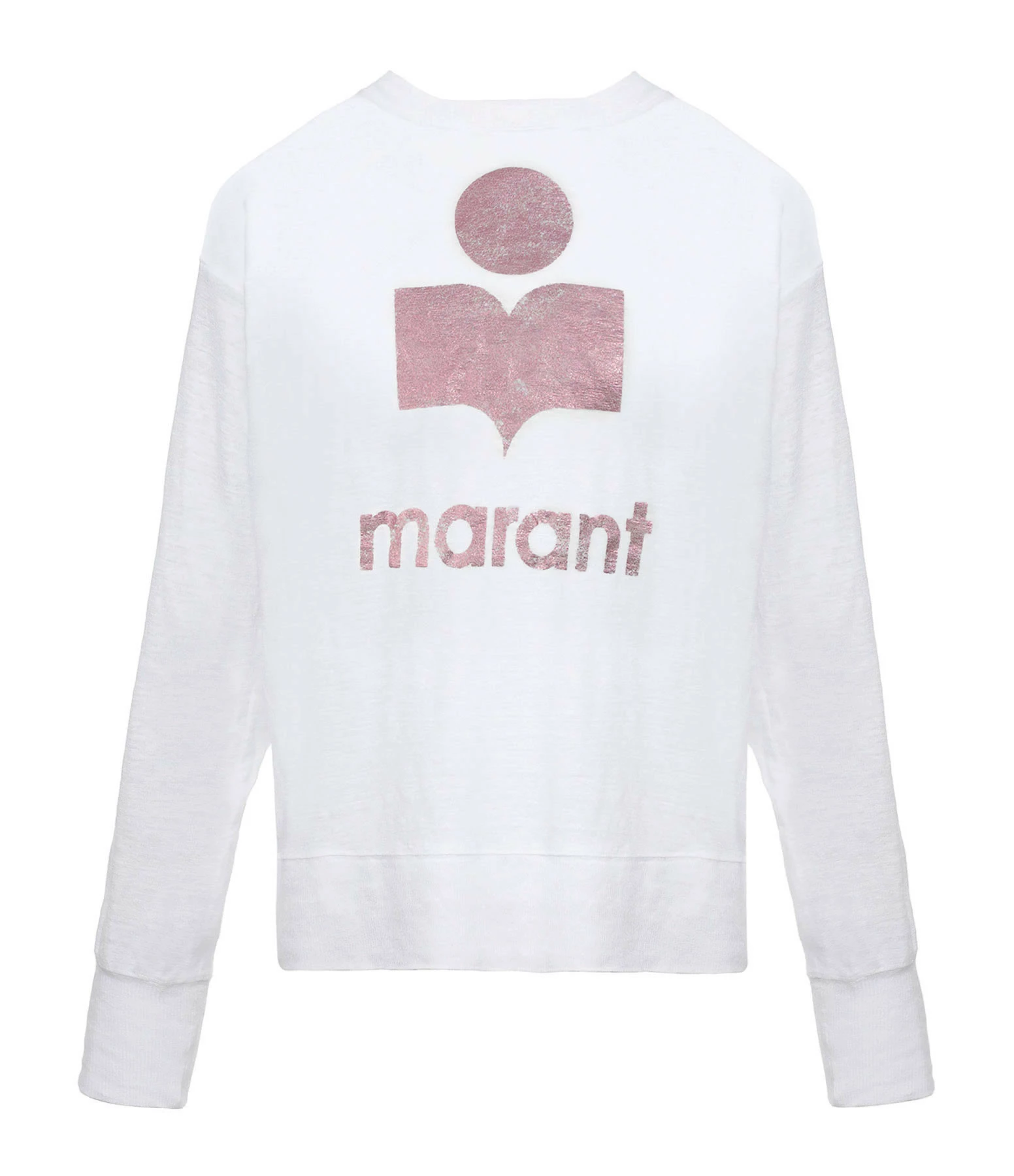 MARANT ÉTOILE Tee-shirt Klowia Lin Blanc Rose