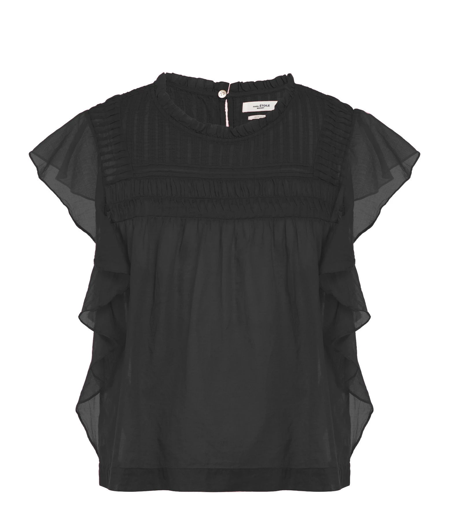 MARANT ÉTOILE Top Layona Coton Organique Noir