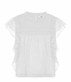 MARANT ÉTOILE Top Layona Coton Organique Blanc
