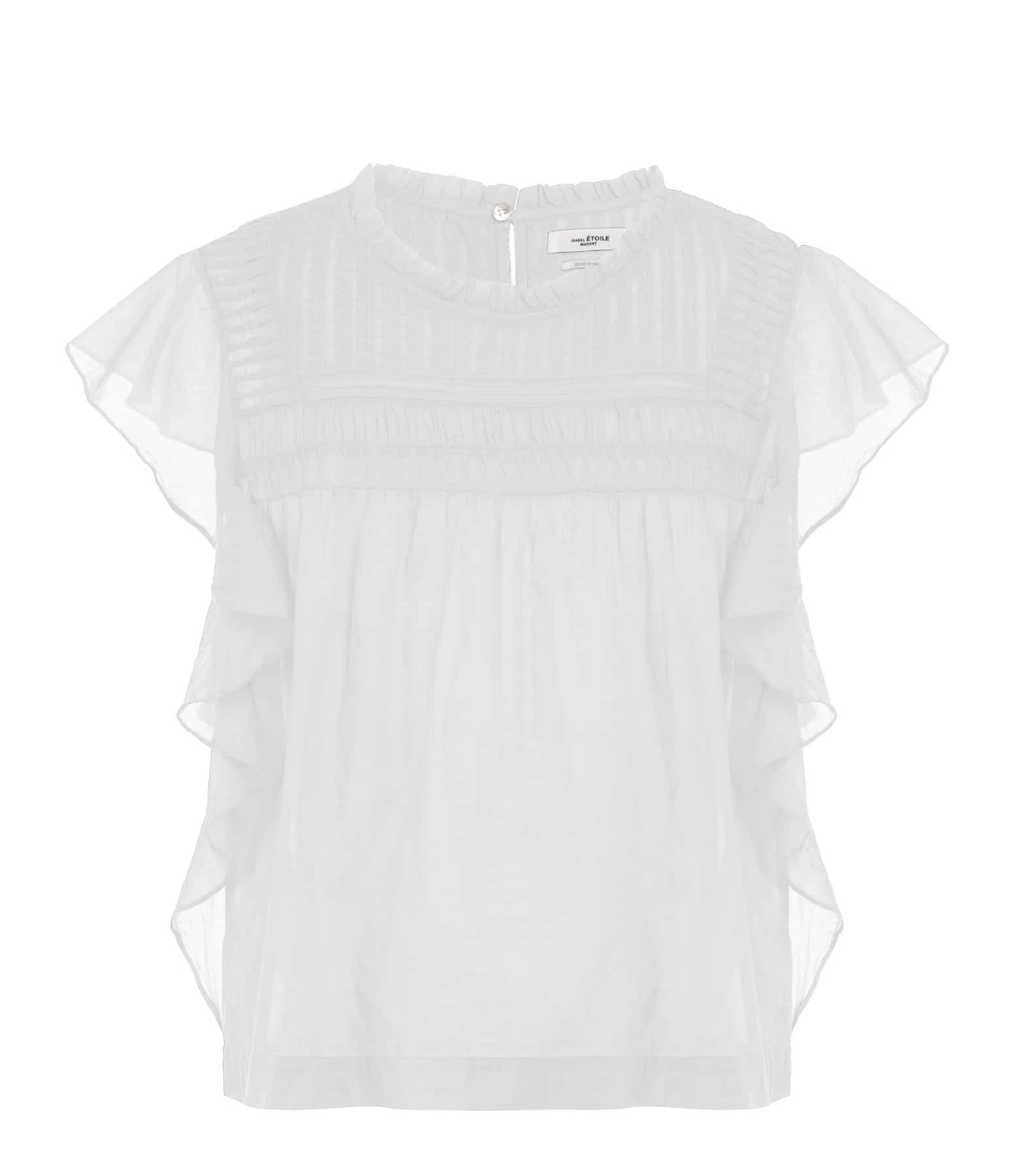 MARANT ÉTOILE Top Layona Coton Organique Blanc