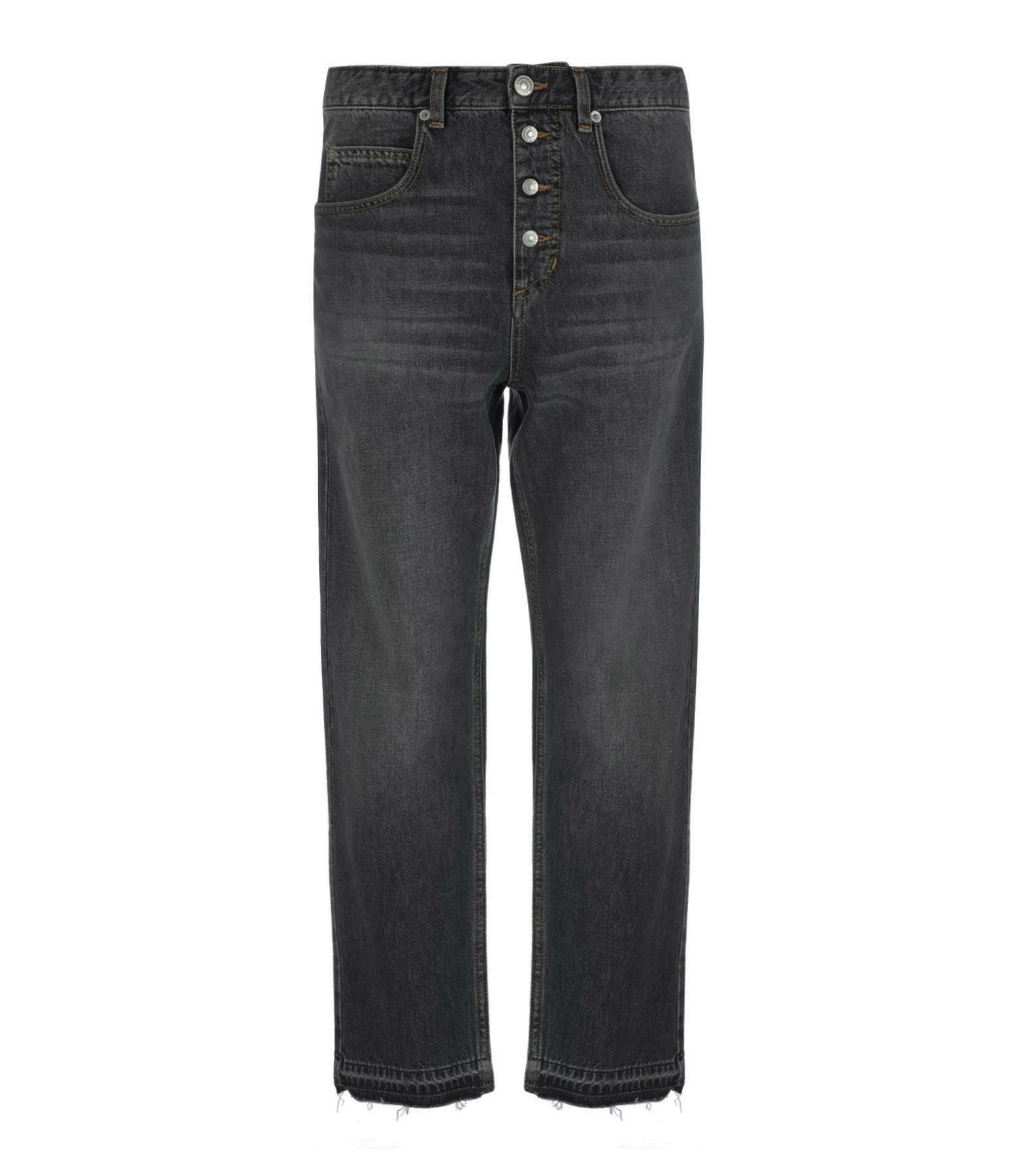 MARANT ÉTOILE Jean Belden Coton Noir Délavé