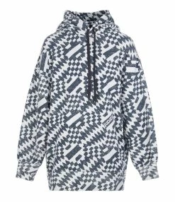 MARANT ÉTOILE Sweatshirt Maldy Coton Imprimé Écru Noir