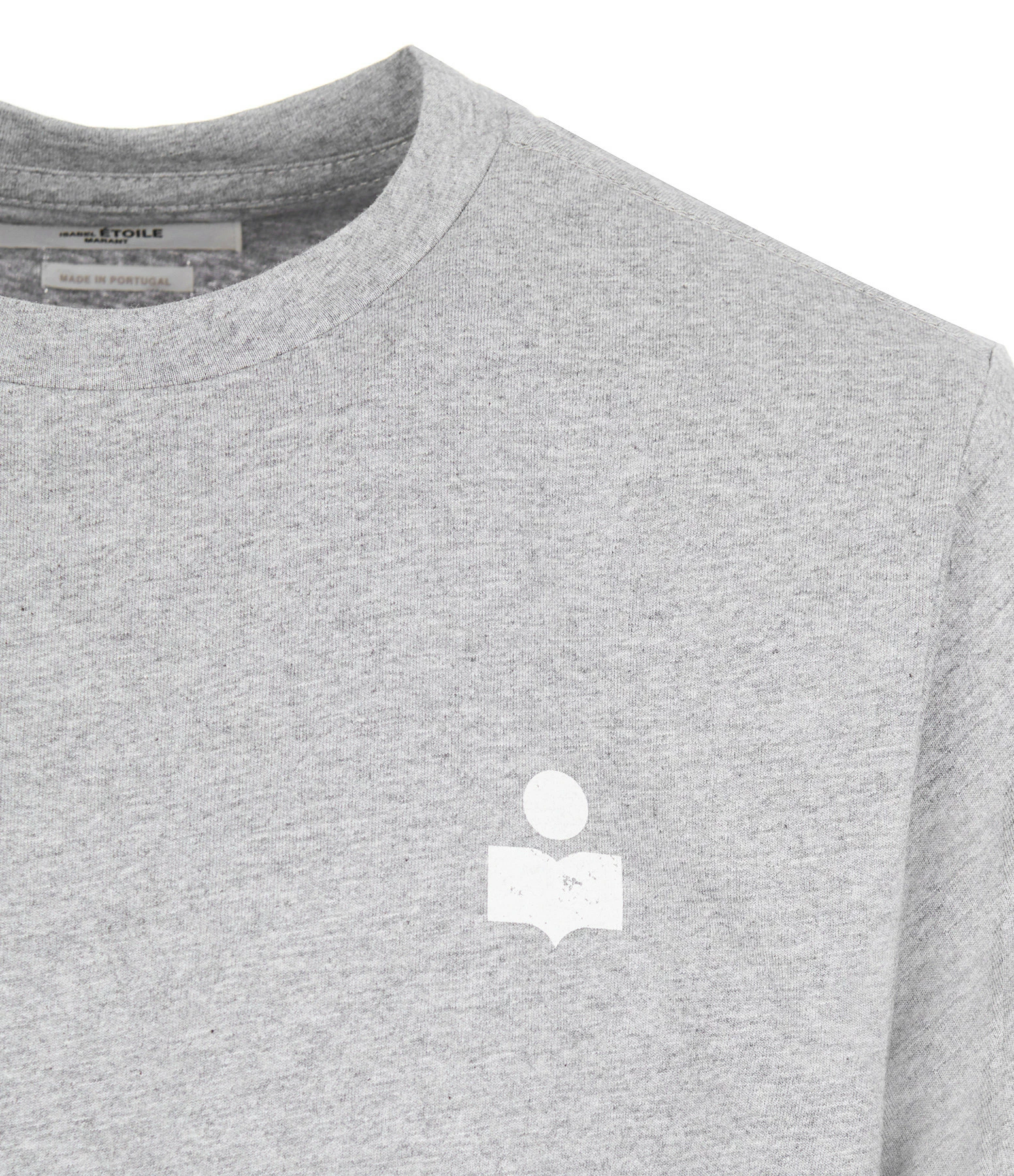 MARANT ÉTOILE Tee-shirt Zewel Coton Organique Gris Écru – Image 2