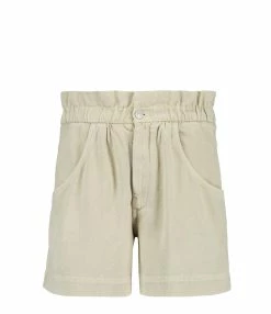 MARANT ÉTOILE Short Titea Coton Écru