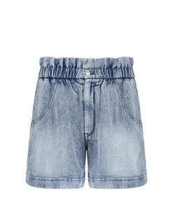 MARANT ÉTOILE Short Titea Coton Bleu Clair