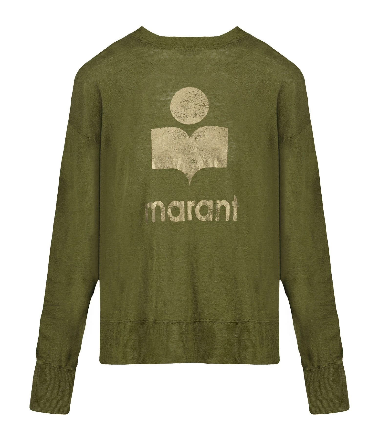 MARANT ÉTOILE Tee-shirt Klowia Lin Kaki Doré