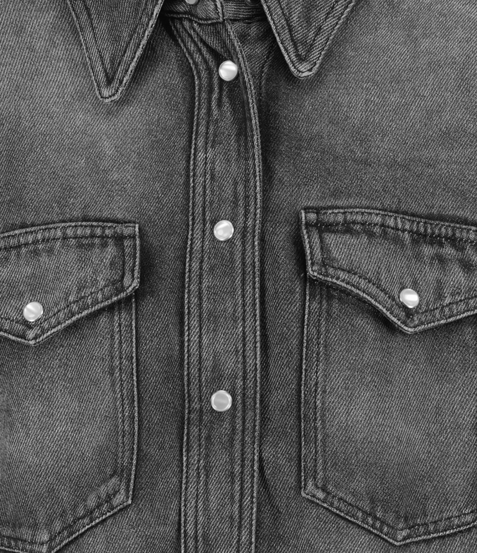 MARANT ÉTOILE Chemise Tahis Denim Gris – Image 2